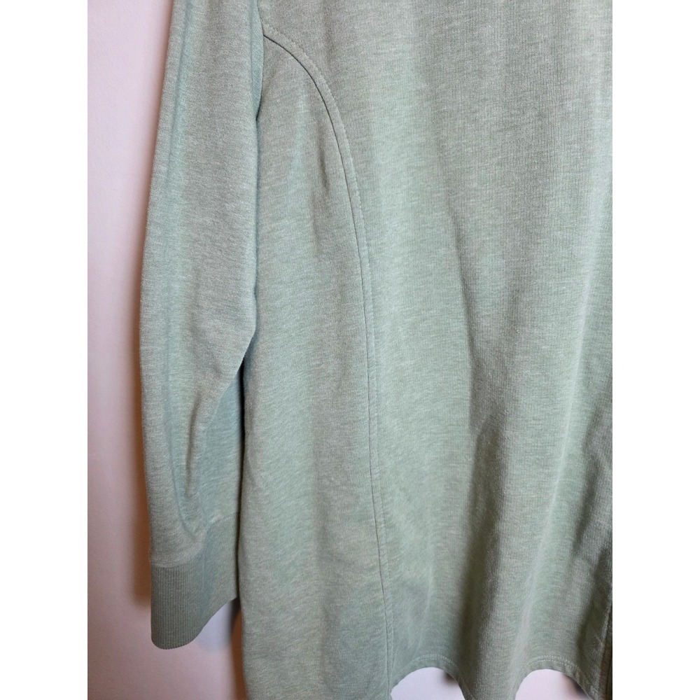 Soft Surroundings Sage Green Henley Pullover Tunic Sweatshirt Pockets Womens L‎ - Picture 3 of 9